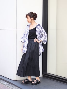 「アイテム（タンクトップ）」を使った、gonさん（レディース・157cm・20代）の夏コーディネート