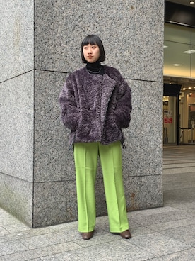 「JOINT WORKS（ジョイントワークス）のアイテム（ジャケット/アウター）」を使った、gonさん（レディース・157cm）の冬コーディネート