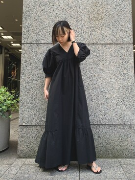 「JOINT WORKS（ジョイントワークス）のアイテム（ワンピース/ドレス）」を使った、gonさん（レディース・157cm）の春コーディネート