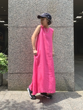「JOINT WORKS（ジョイントワークス）のアイテム（ワンピース/ドレス）」を使った、gonさん（レディース・157cm）の春コーディネート