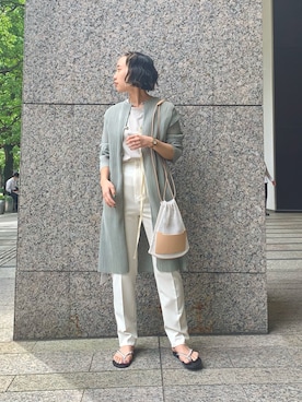 「JOINT WORKS（ジョイントワークス）のアイテム（ワンピース/ドレス）」を使った、gonさん（レディース・157cm）の夏コーディネート