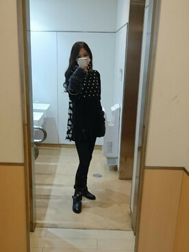 「To b. by agnes b.（トゥービーバイアニエスベー）のアイテム（ブーツ）」を使った、ららさん（レディース・164cm）の冬コーディネート