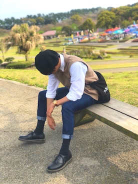 ya（やー）さん（メンズ・177cm）の春コーディネート