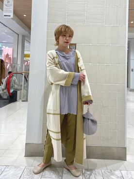 「CAPRICIEUX LE'MAGE（カプリシューレマージュ）のアイテム（その他アウター）」を使った、chisatotakemotoさん（レディース・153cm）の冬コーディネート