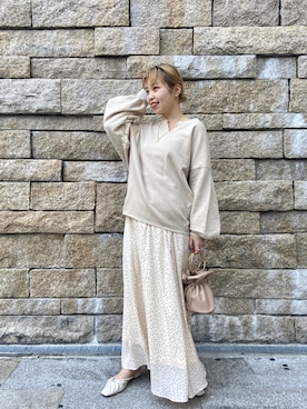 「スエット」｜「アイテム（サンダル）」を使った、chisatotakemotoさん（レディース・153cm）の春コーディネート