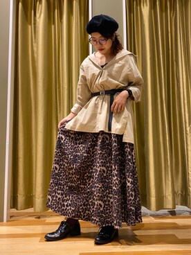「秋冬」｜「アイテム（チュニック）」を使った、Satoriさん（レディース・155cm）の秋コーディネート