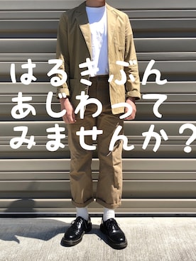 「Levi's（リーバイス）のアイテム（テーラードジャケット）」を使った、calakumaさん（メンズ・165cm）の春コーディネート
