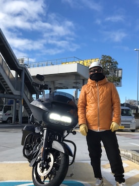 「Harley-Davidson（ハーレーダビッドソン）のアイテム（その他）」を使った、ポテチチップさん（メンズ・173cm）の冬コーディネート
