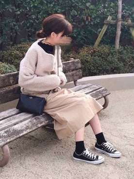「nice claup」｜「アイテム（その他）」を使った、aikoさん（レディース・165cm）の冬コーディネート