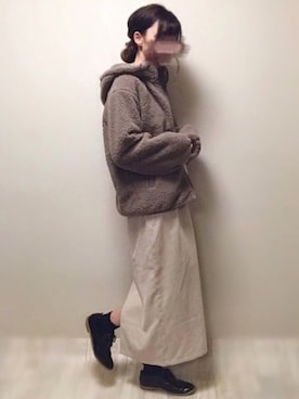 「AS KNOW AS PINKY（アズノゥアズピンキー）のアイテム（ブルゾン）」を使った、aikoさん（レディース・165cm）の冬コーディネート