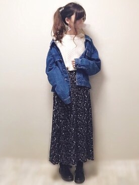 「GOLDY（ゴールディ）のアイテム（リング）」を使った、aikoさん（レディース・165cm）の冬コーディネート