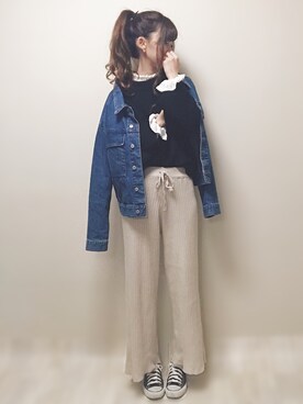 「GOLDY（ゴールディ）のアイテム（リング）」を使った、aikoさん（レディース・165cm）の冬コーディネート