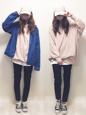 「デニムコーチジャケット」｜aikoさん（レディース・165cm）の春コーディネート