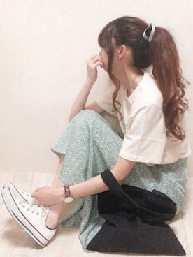 「DHOLIC(ディーホリック)のアイテム(エコバッグ/サブバッグ)」を使った、aikoさん(レディース・165cm)の春コーディネート