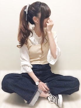 「平成最後のWEARISTAセンバツ」｜「アイテム（腕時計）」を使った、aikoさん（レディース・165cm）の春コーディネート