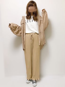 「Mousse（ムース）のアイテム」を使った、aikoさん（レディース・165cm）の夏コーディネート