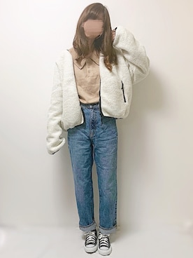 「アイテム（ポロシャツ）」を使った、aikoさん（レディース・165cm）の秋コーディネート
