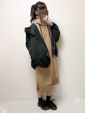 「Happy John（ハッピージョン）のアイテム（ワンピース/ドレス）」を使った、aikoさん（レディース・165cm）の冬コーディネート
