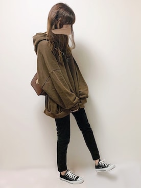 「ADAM ET ROPE'（アダムエロペ）のクロスボディーバッグ（ショルダーバッグ）」を使った、aikoさん（レディース・165cm）の春コーディネート