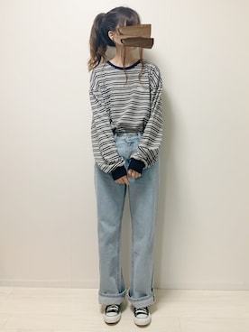 「ACOVER（オコボ）のアイテム」を使った、aikoさん（レディース・165cm）の春コーディネート