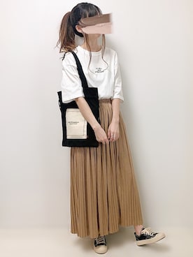 「cuorequal（クオレコール）のアイテム（シューズ）」を使った、aikoさん（レディース・165cm）の春コーディネート