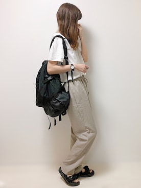 「cuorequal（クオレコール）のアイテム（シューズ）」を使った、aikoさん（レディース・165cm）の夏コーディネート