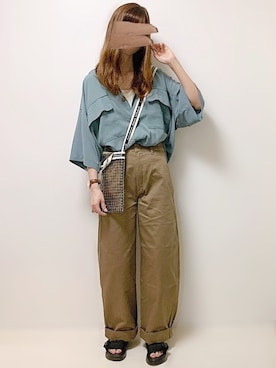 「cuorequal（クオレコール）のアイテム（シューズ）」を使った、aikoさん（レディース・165cm）の夏コーディネート