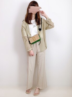 「cuorequal（クオレコール）のアイテム（トップス）」を使った、aikoさん（レディース・165cm）の夏コーディネート