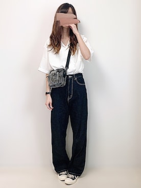 「cuorequal（クオレコール）のアイテム（シューズ）」を使った、aikoさん（レディース・165cm）の夏コーディネート