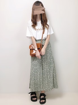 「cuorequal（クオレコール）のアイテム（シューズ）」を使った、aikoさん（レディース・165cm）の春コーディネート