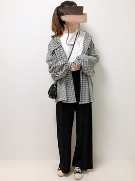 「cuorequal（クオレコール）のアイテム（トップス）」を使った、aikoさん（レディース・165cm）の春コーディネート