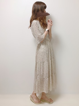 「cuorequal（クオレコール）のアイテム（シューズ）」を使った、aikoさん（レディース・165cm）の夏コーディネート