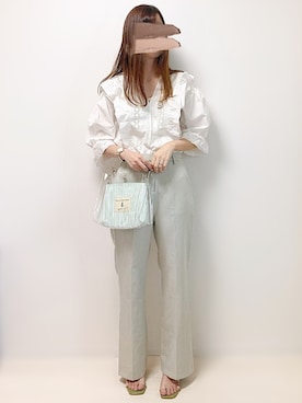 「cuorequal（クオレコール）のアイテム（シューズ）」を使った、aikoさん（レディース・165cm）の夏コーディネート