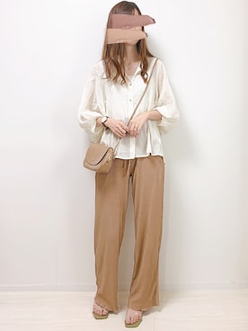 「cuorequal（クオレコール）のアイテム（バッグ）」を使った、aikoさん（レディース・165cm）の夏コーディネート