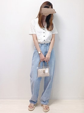 「cuorequal（クオレコール）のアイテム（バッグ）」を使った、aikoさん（レディース・165cm）の夏コーディネート