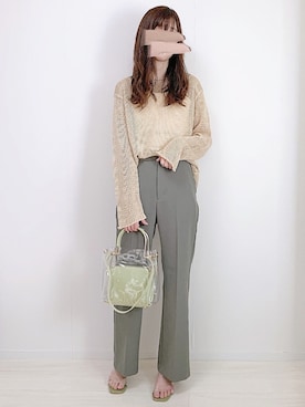 「cuorequal（クオレコール）のアイテム（バッグ）」を使った、aikoさん（レディース・165cm）の夏コーディネート