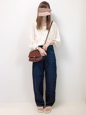 「cuorequal（クオレコール）のアイテム（バッグ）」を使った、aikoさん（レディース・165cm）の夏コーディネート