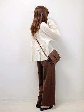 「cuorequal（クオレコール）のアイテム（バッグ）」を使った、aikoさん（レディース・165cm）の秋コーディネート