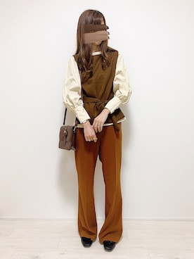 「cuorequal（クオレコール）のアイテム（バッグ）」を使った、aikoさん（レディース・165cm）の秋コーディネート