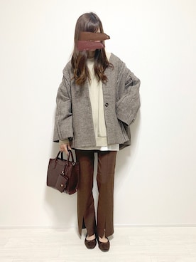 「Happy John（ハッピージョン）のアイテム（ブルゾン）」を使った、aikoさん（レディース・165cm）の秋コーディネート