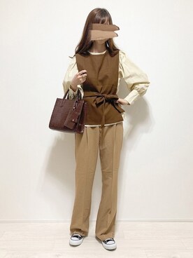 「cuorequal（クオレコール）のアイテム（トップス）」を使った、aikoさん（レディース・165cm）の冬コーディネート