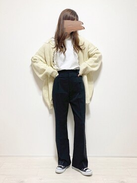 「cuorequal（クオレコール）のアイテム（トップス）」を使った、aikoさん（レディース・165cm）の冬コーディネート