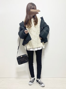 「アイテム（タンクトップ）」を使った、aikoさん（レディース・165cm）の冬コーディネート