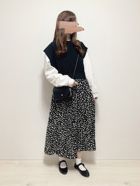 「cuorequal（クオレコール）のアイテム（バッグ）」を使った、aikoさん（レディース・165cm）の冬コーディネート