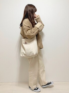 「cuorequal（クオレコール）のアイテム（ジャケット/アウター）」を使った、aikoさん（レディース・165cm）の冬コーディネート