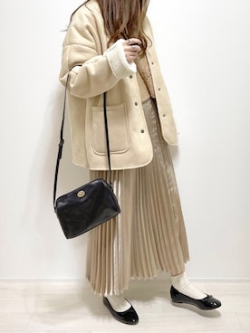 「cuorequal（クオレコール）のアイテム（ジャケット/アウター）」を使った、aikoさん（レディース・165cm）の冬コーディネート