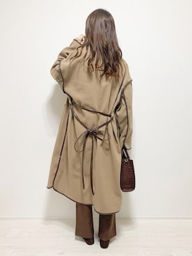 「cuorequal（クオレコール）のアイテム（ジャケット/アウター）」を使った、aikoさん（レディース・165cm）の冬コーディネート