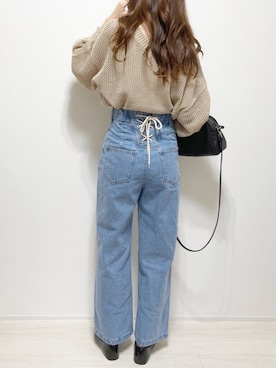 「cuorequal（クオレコール）のアイテム（パンツ）」を使った、aikoさん（レディース・165cm）の春コーディネート