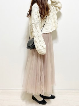 「cuorequal（クオレコール）のアイテム（バッグ）」を使った、aikoさん（レディース・165cm）の冬コーディネート