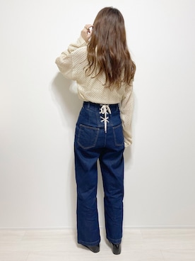 「cuorequal（クオレコール）のアイテム（パンツ）」を使った、aikoさん（レディース・165cm）の春コーディネート